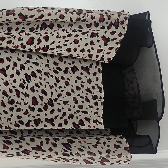 NWT FRENCH GREY FARINELLA DOUBLE LAYER CAMI ANIMAL PRINT 1X - Picture 9 of 13